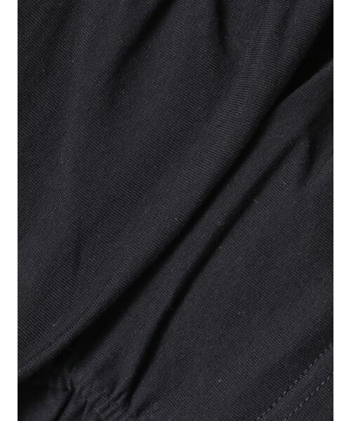 EMODA(エモダ)の「アシンメトリーギャザーレイヤートップ(Tシャツ/カットソー・レディース・レッド/ホワイト/グレー/ブラック・FREE)」の9枚目の写真