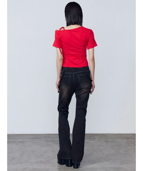 エモダジーンズ　　美品！ 楽天市場】EMODA エモダ デニムパンツ スパーク ビジュー ルーズ