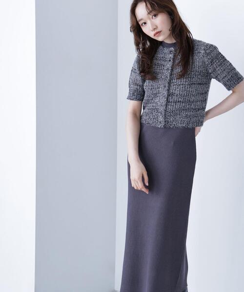 NATURAL BEAUTY BASIC（ナチュラルビューティーベーシック）の「◇フィルムラメカーデセットニットワンピース（ワンピース・レディース・ブラック系その他/グレー系その他/ブラウン系その他・MEDIUM/P/S）」の21枚目の写真