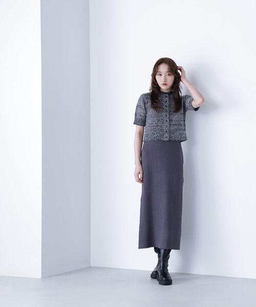 NATURAL BEAUTY BASIC（ナチュラルビューティーベーシック）の「◇フィルムラメカーデセットニットワンピース（ワンピース・レディース・ブラック系その他/グレー系その他/ブラウン系その他・MEDIUM/P/S）」の22枚目の写真