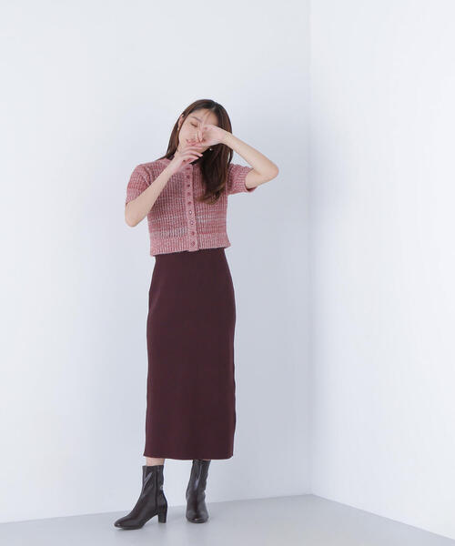 NATURAL BEAUTY BASIC（ナチュラルビューティーベーシック）の「◇フィルムラメカーデセットニットワンピース（ワンピース・レディース・ブラック系その他/グレー系その他/ブラウン系その他・MEDIUM/P/S）」の17枚目の写真