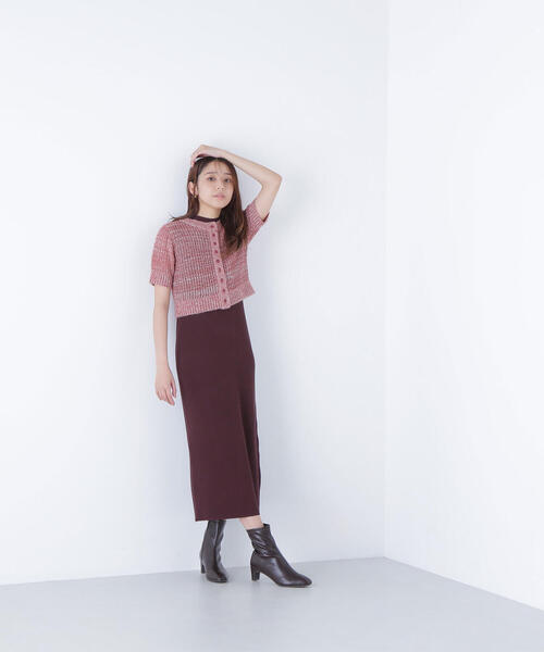 NATURAL BEAUTY BASIC（ナチュラルビューティーベーシック）の「◇フィルムラメカーデセットニットワンピース（ワンピース・レディース・ブラック系その他/グレー系その他/ブラウン系その他・MEDIUM/P/S）」の19枚目の写真