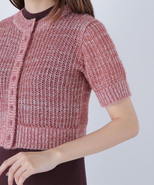 NATURAL BEAUTY BASIC（ナチュラルビューティーベーシック）の「◇フィルムラメカーデセットニットワンピース（ワンピース・レディース・ブラック系その他/グレー系その他/ブラウン系その他・MEDIUM/P/S）」の13枚目の写真