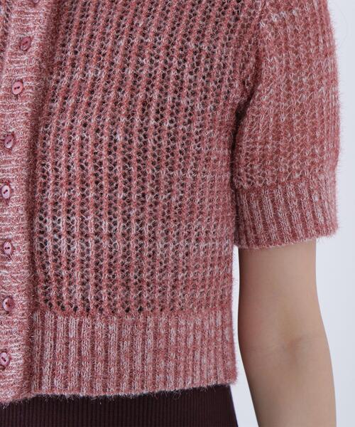 NATURAL BEAUTY BASIC（ナチュラルビューティーベーシック）の「◇フィルムラメカーデセットニットワンピース（ワンピース・レディース・ブラック系その他/グレー系その他/ブラウン系その他・MEDIUM/P/S）」の12枚目の写真