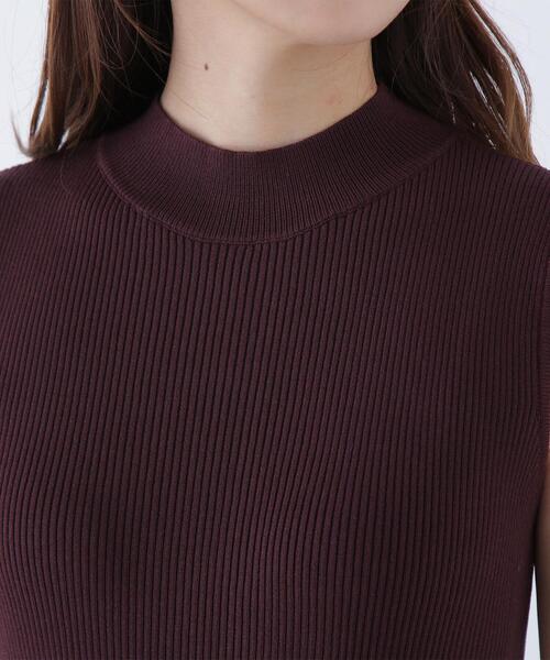 NATURAL BEAUTY BASIC（ナチュラルビューティーベーシック）の「◇フィルムラメカーデセットニットワンピース（ワンピース・レディース・ブラック系その他/グレー系その他/ブラウン系その他・MEDIUM/P/S）」の6枚目の写真