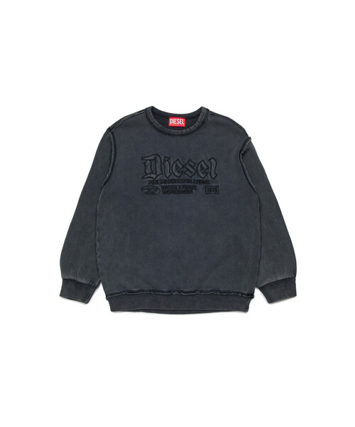 DIESEL(ディーゼル)の「キッズ プルオーバースウェット SBOXTRAW(スウェット・キッズ・オフホワイト/ブラック・10Y/12Y/14Y/4Y/16Y/8Y/6Y)」の2枚目の写真