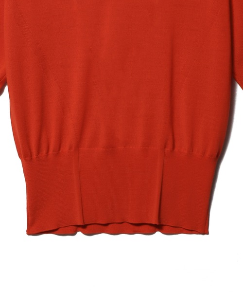 ESTNATION（エストネーション）の「ESTNATION / ウォッシャブルウール Vネック ニット（ニット/セーター・レディース・ネイビー/レッド/キャメル・FREE）」の5枚目の写真