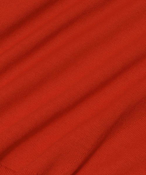 ESTNATION（エストネーション）の「ESTNATION / ウォッシャブルウール Vネック ニット（ニット/セーター・レディース・ネイビー/レッド/キャメル・FREE）」の4枚目の写真