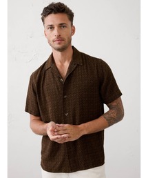 ブラウス シャツ リネンブレンド ヴィンテージフラワー ノースリシャツ chw25s067 レディース BANANA REPUBLIC ブラウス シャツ FACTORY STORE リネンブレンド