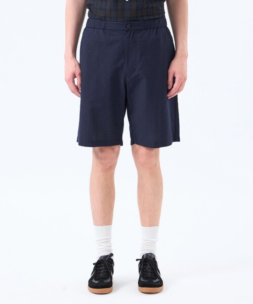 MACKINTOSH PHILOSOPHY（ﾏｯｷﾝﾄｯｼｭ ﾌｨﾛｿﾌｨｰ）の「空羽サッカーチェック イージーショーツ（その他パンツ・メンズ・グリーン系その他7/ダークネイビー・40/38/42）」の10枚目の写真