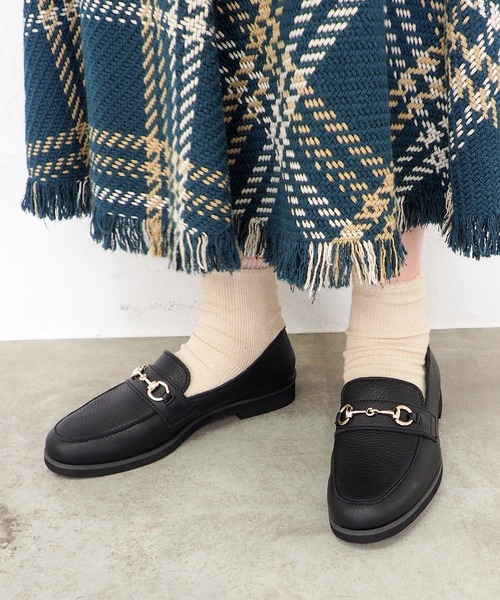 ENあしながおじさん（エンアシナガオジサン）の「防水｜ビットローファー　5360615（ローファー・レディース・クリアブラック/ボルドー/ブラック・23cm/22.5cm/24.5cm/24cm/23.5cm）」の2枚目の写真