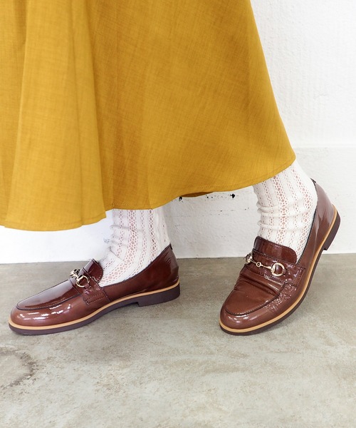 ENあしながおじさん（エンアシナガオジサン）の「防水｜ビットローファー　5360615（ローファー・レディース・クリアブラック/ボルドー/ブラック・23cm/22.5cm/24.5cm/24cm/23.5cm）」の19枚目の写真