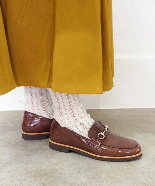 ENあしながおじさん（エンアシナガオジサン）の「防水｜ビットローファー　5360615（ローファー・レディース・クリアブラック/ボルドー/ブラック・23cm/22.5cm/24.5cm/24cm/23.5cm）」の20枚目の写真