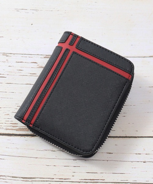 コンパクト財布 グレー/レッド セール】クロスライン 二つ折り財布 コンパクト（財布）｜DAYLIGHT