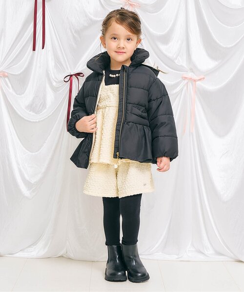 apres les cours(アプレレクール)の「バックリボンペプラムセットアップ_アプレレクールマシェリ(セットアップ・キッズ・アイボリー・80/90/100/110/130/120/140)」の5枚目の写真