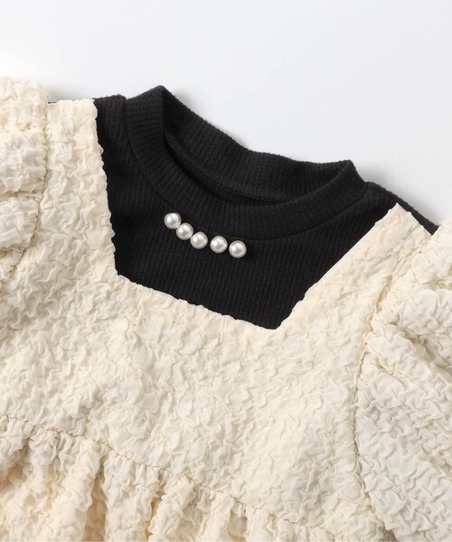 apres les cours(アプレレクール)の「バックリボンペプラムセットアップ_アプレレクールマシェリ(セットアップ・キッズ・アイボリー・80/90/100/110/130/120/140)」の14枚目の写真