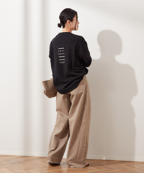 journal standard L'essage（ジャーナルスタンダードレサージュ）の「【金子綾さん着用】PMD MORE MASSIVE BASS LOOSE FITロングスリーブT（Tシャツ/カットソー・レディース・ブラック系その他/ホワイト・FREE）」の5枚目の写真