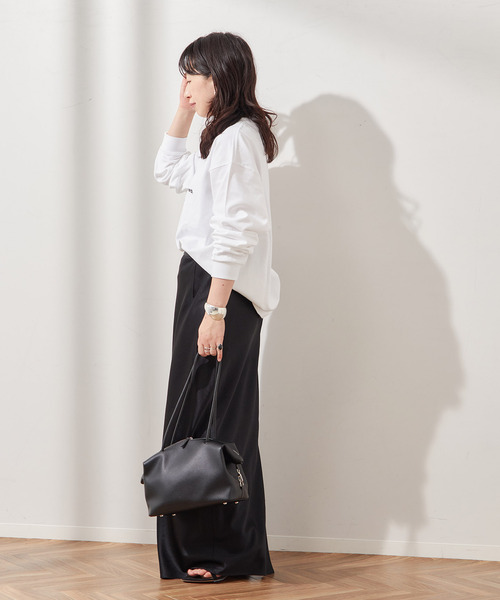 journal standard L'essage（ジャーナルスタンダードレサージュ）の「【金子綾さん着用】PMD MORE MASSIVE BASS LOOSE FITロングスリーブT（Tシャツ/カットソー・レディース・ブラック系その他/ホワイト・FREE）」の10枚目の写真