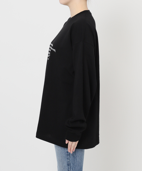 journal standard L'essage（ジャーナルスタンダードレサージュ）の「【金子綾さん着用】PMD MORE MASSIVE BASS LOOSE FITロングスリーブT（Tシャツ/カットソー・レディース・ブラック系その他/ホワイト・FREE）」の14枚目の写真