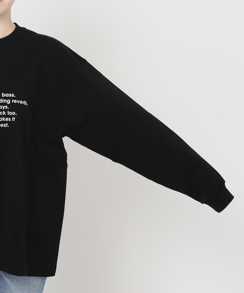 journal standard L'essage（ジャーナルスタンダードレサージュ）の「【金子綾さん着用】PMD MORE MASSIVE BASS LOOSE FITロングスリーブT（Tシャツ/カットソー・レディース・ブラック系その他/ホワイト・FREE）」の17枚目の写真