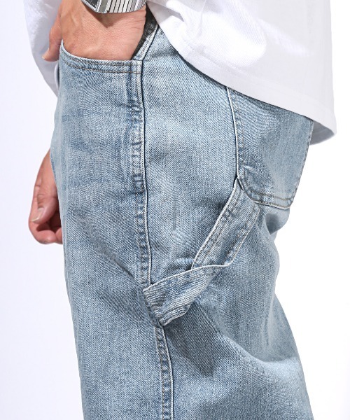 LUXSTYLE(ラグスタイル)の「ワイドペインターストレッチデニムパンツ(デニムパンツ・メンズ・インディゴブルー/ブルー・M/L/XL)」の11枚目の写真