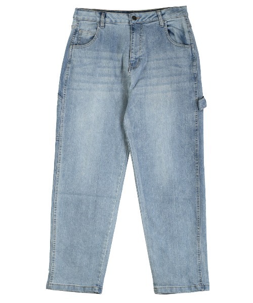 LUXSTYLE(ラグスタイル)の「ワイドペインターストレッチデニムパンツ(デニムパンツ・メンズ・インディゴブルー/ブルー・M/L/XL)」の17枚目の写真