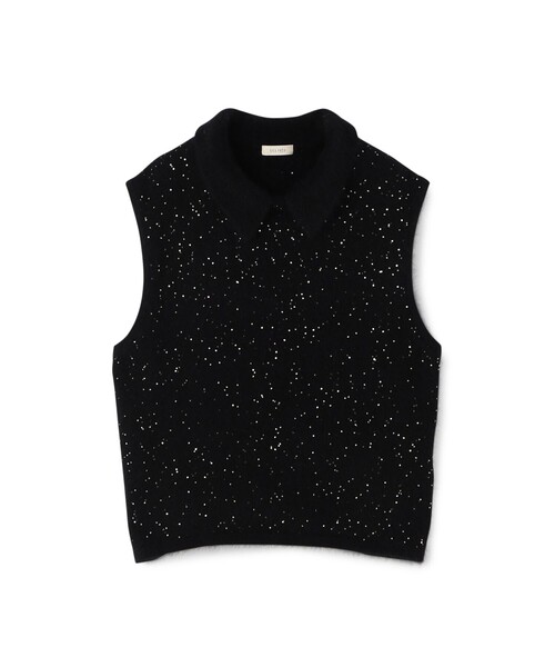 DES PRÉS フォックスカシミヤ ノースリーブニット トゥモローランド