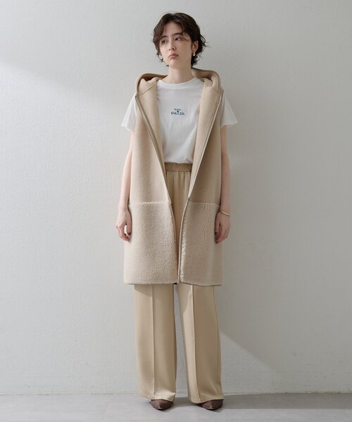 THE PAUSE（ザ ポーズ）の「【THE PAUSE】サテンピンタックパンツ（その他パンツ・レディース・ベージュ/サックスブルー・FREE）」の15枚目の写真