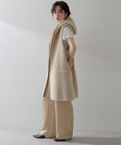 THE PAUSE（ザ ポーズ）の「【THE PAUSE】サテンピンタックパンツ（その他パンツ・レディース・ベージュ/サックスブルー・FREE）」の18枚目の写真