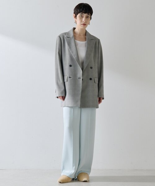 THE PAUSE（ザ ポーズ）の「【THE PAUSE】サテンピンタックパンツ（その他パンツ・レディース・ベージュ/サックスブルー・FREE）」の8枚目の写真