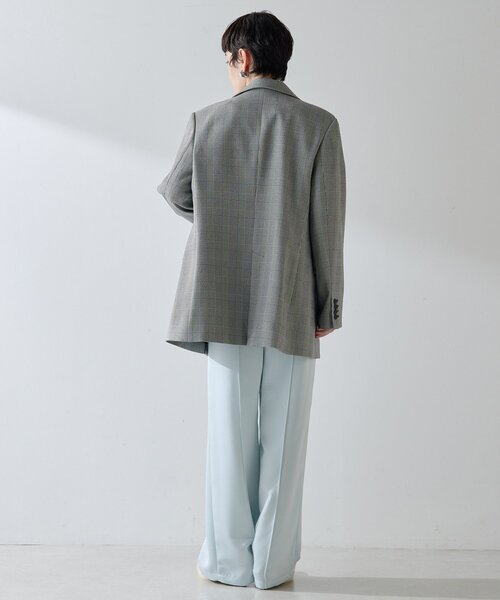 THE PAUSE（ザ ポーズ）の「【THE PAUSE】サテンピンタックパンツ（その他パンツ・レディース・ベージュ/サックスブルー・FREE）」の6枚目の写真