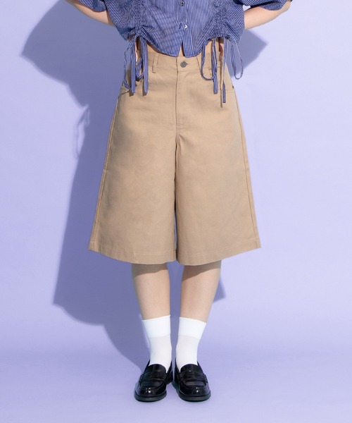 PUNYUS（プニュズ）の「スケーターハーフパンツ（その他パンツ・レディース・ベージュ/レッド/ブラック・1/2/3/4）」の4枚目の写真