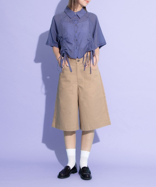 PUNYUS（プニュズ）の「スケーターハーフパンツ（その他パンツ・レディース・ベージュ/レッド/ブラック・1/2/3/4）」の5枚目の写真