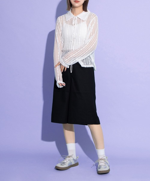 PUNYUS（プニュズ）の「スケーターハーフパンツ（その他パンツ・レディース・ベージュ/レッド/ブラック・1/2/3/4）」の10枚目の写真