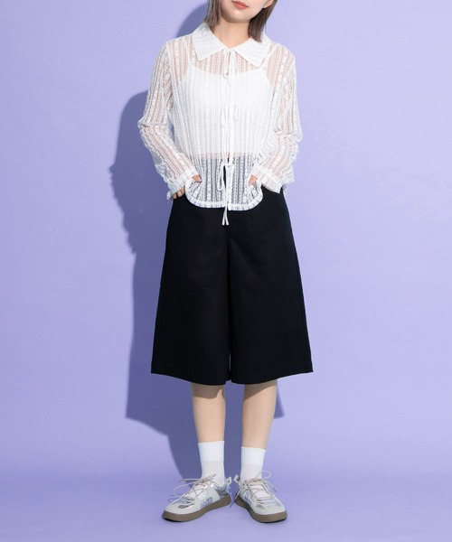 PUNYUS（プニュズ）の「スケーターハーフパンツ（その他パンツ・レディース・ベージュ/レッド/ブラック・1/2/3/4）」の12枚目の写真