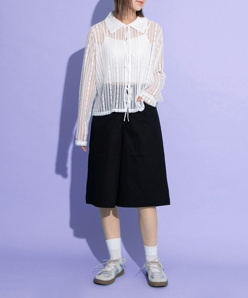 PUNYUS（プニュズ）の「スケーターハーフパンツ（その他パンツ・レディース・ベージュ/レッド/ブラック・1/2/3/4）」の13枚目の写真