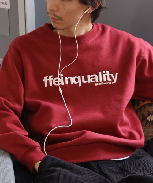 FFEIN（フェイン）の「【FFEIN（フェイン）】ヘビーウエイトセンターデカロゴ3D刺繍スウェット / スウェット トレーナー 刺繍 裏起毛 クルーネック ワンポイント（スウェット・メンズ・ネイビー/ワイン/ブラック/グリーン/ブラウン/アッシュグレー・LARGE/MEDIUM/SMALL）」の22枚目の写真