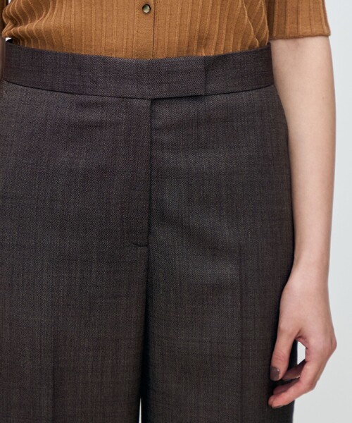 TOMORROWLAND collection（トゥモローランドコレクション）の「ウーステッドカルゼ ストレートパンツ（その他パンツ・レディース・ブラウン/グレー・38/36/34）」の13枚目の写真