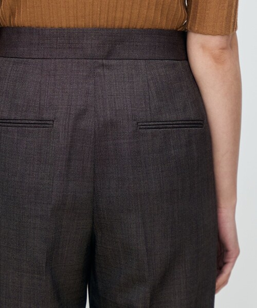 TOMORROWLAND collection（トゥモローランドコレクション）の「ウーステッドカルゼ ストレートパンツ（その他パンツ・レディース・ブラウン/グレー・38/36/34）」の6枚目の写真