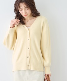 ROPE' PICNIC | 【新色追加】スフレニットシリーズ 変形メタルボタンミドル丈カーディガン/イージーケア・リンクコーデ(カーディガン/ボレロ)