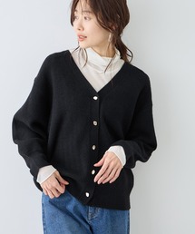 ROPE' PICNIC | 【新色追加】スフレニットシリーズ 変形メタルボタンミドル丈カーディガン/イージーケア・リンクコーデ(カーディガン/ボレロ)