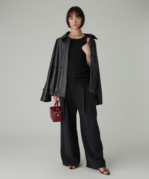 YOUNG&OLSEN The DRYGOODS STORE（ヤングアンドオルセン）の「【YOUNG＆OLSEN】RANDOM RIB TANKTOP（タンクトップ・レディース・ホワイト/ブラック・フリー）」の16枚目の写真