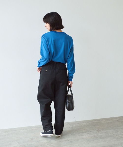 bulle de savon（ビュルデサボン）の「《early spring》クロッカス アップリケ ロンT（Tシャツ/カットソー・レディース・ホワイト/ブルー・FREE）」の21枚目の写真