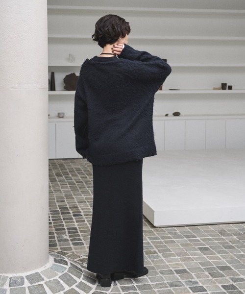 2WAYアルパカタッチニットロングスカート/ワンピース（スカート）｜AIC