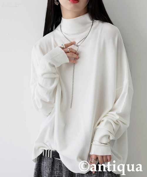 ボトルネックニット（ニット/セーター）｜antiqua（アンティカ）の