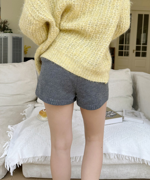 Ada.(エイダ)の「ウエスト紐付き モヘアタッチ ニットショーパン(その他パンツ・レディース・アイボリー/グレー/ベージュ・FREE)」の15枚目の写真