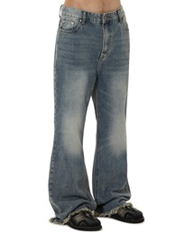 OY | 『OY/オーワイ』RAW HEM FLARE PANTS/ロウヘムフレアパンツ(デニムパンツ)