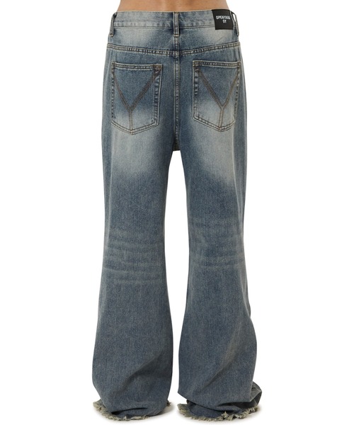 OY（オーワイ）の「『OY/オーワイ』RAW HEM FLARE PANTS/ロウヘムフレアパンツ（デニムパンツ・レディース・ブルー・S/L/M）」の3枚目の写真