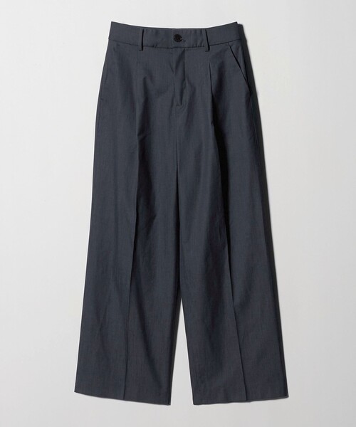 green label relaxing（グリーンレーベルリラクシング）の「［size SHORT/TALLあり］キチントボトムス カバー ワイド パンツ シャンブレー（スラックス・レディース・その他1・SHORT/36/TALL/38/40）」の10枚目の写真