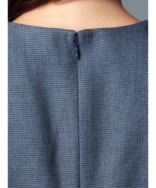 CIS.（シス）の「CIS． レイヤードルックワンピース ウォッシャブル ストレッチ ツイード（ワンピース・レディース・ベージュ/ブルー・34(5号)/36(7号)/38(9号)/40(11号)）」の9枚目の写真